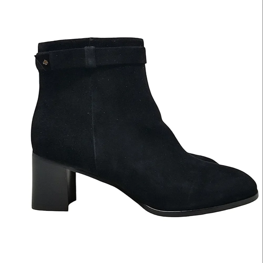 Kate Spade Black Madelaine Leather Boots